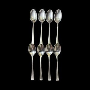 Ekco Eterna Colonial Richmond Flatware Teaspoons Lot Of 8